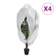 Vidaxl plantenhoezen met ritssluiting 4 st 70 g m² 3,14x2,5 m