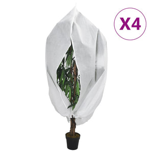 VidaXL Plantenhoezen met ritssluiting 4 st 70 g m² 3,93x3 m