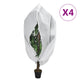 VidaXL Plantenhoezen met ritssluiting 4 st 70 g m² 3,93x3 m