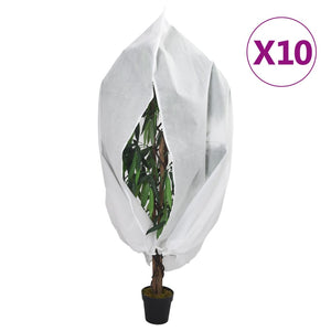 Vidaxl plantenhoezen met ritssluiting 10 st 70 g m² 3,93x3,5 m