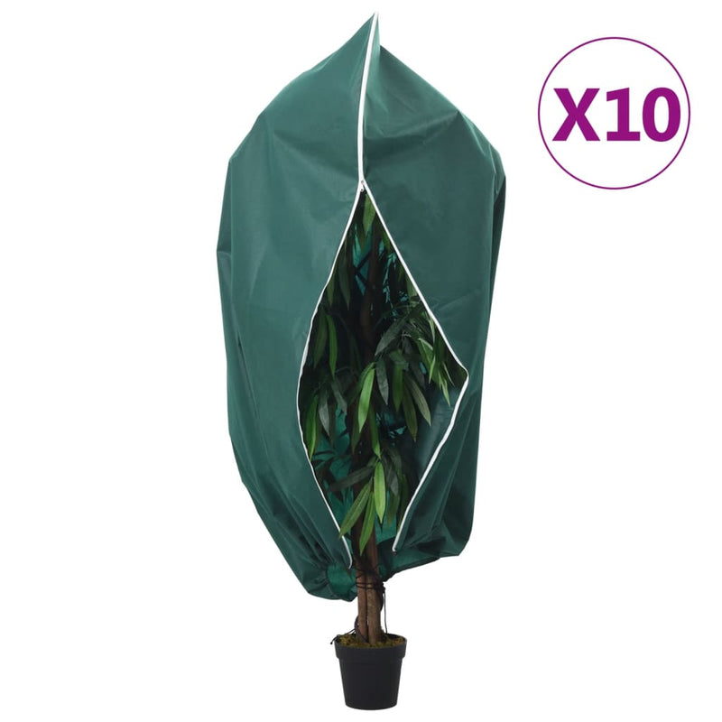 Chargez l'image dans la visionneuse de la galerie, Vidaxl plantenhoezen met ritssluiting 10 st 70 g m² 2,36x2 m
