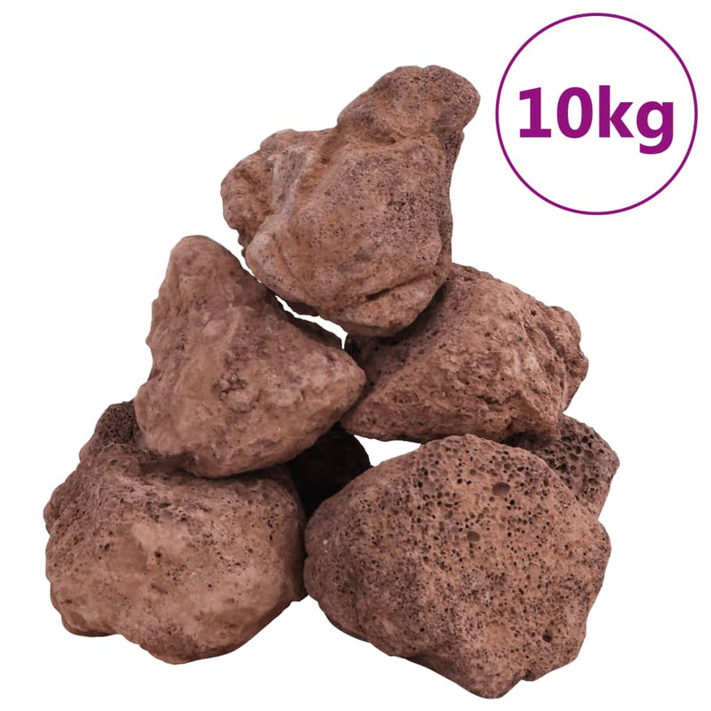 Load image into Gallery viewer, Vidaxl lavastenen 10 kg 10-30 cm rood
