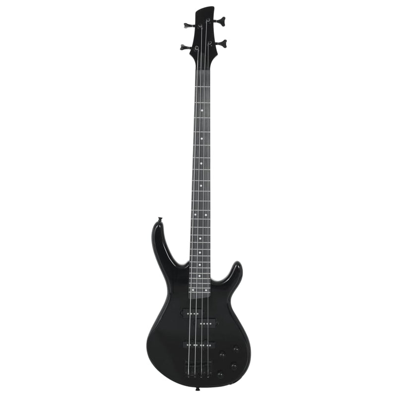 Load image into Gallery viewer, Vidaxl basgitaar voor beginners elektrisch met tas 4 4 46 zwart
