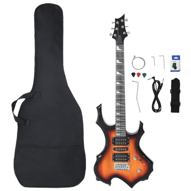 Chargez l'image dans la visionneuse de la galerie, Vidaxl gitaar voor beginners elektrisch met tas 4 4 39 zwart
