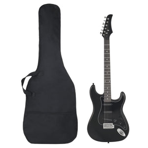 Vidaxl gitaar voor beginners elektrisch met tas 4 4 39 zwart