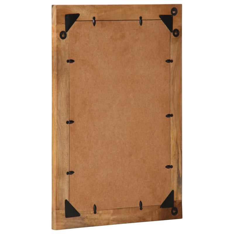 Cargue la imagen en el visor de la galería, Vidaxl badkamerspiegel 50x70x2,5 cm massief mangohout en glas
