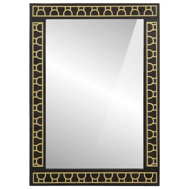 Vidaxl badkamerspiegel 50x70x2,5 cm massief mangohout en glas