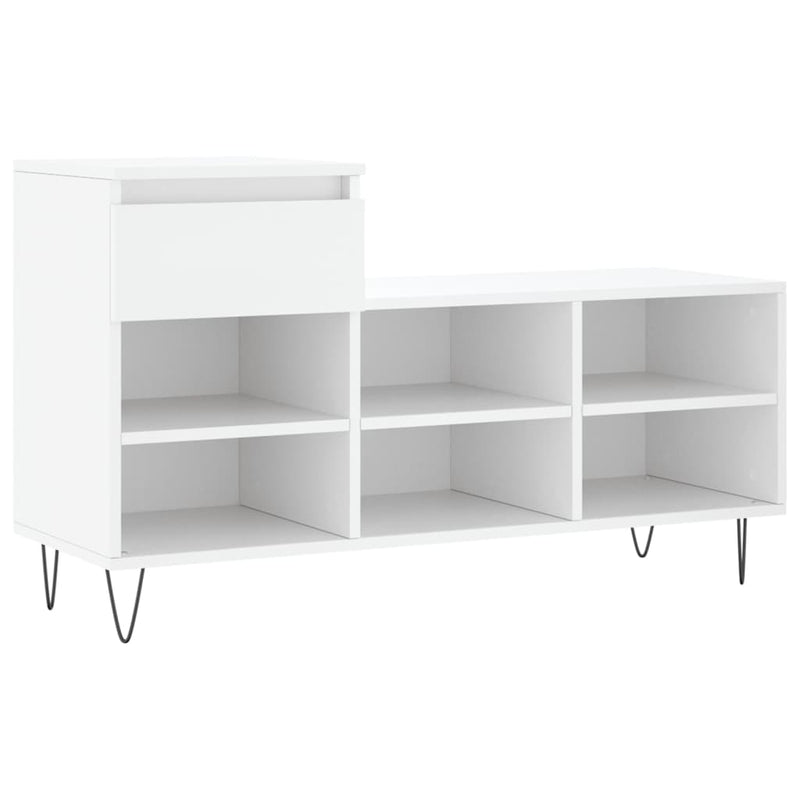 Load image into Gallery viewer, Vidaxl schoenenkast 102x36x60 cm bewerkt hout wit
