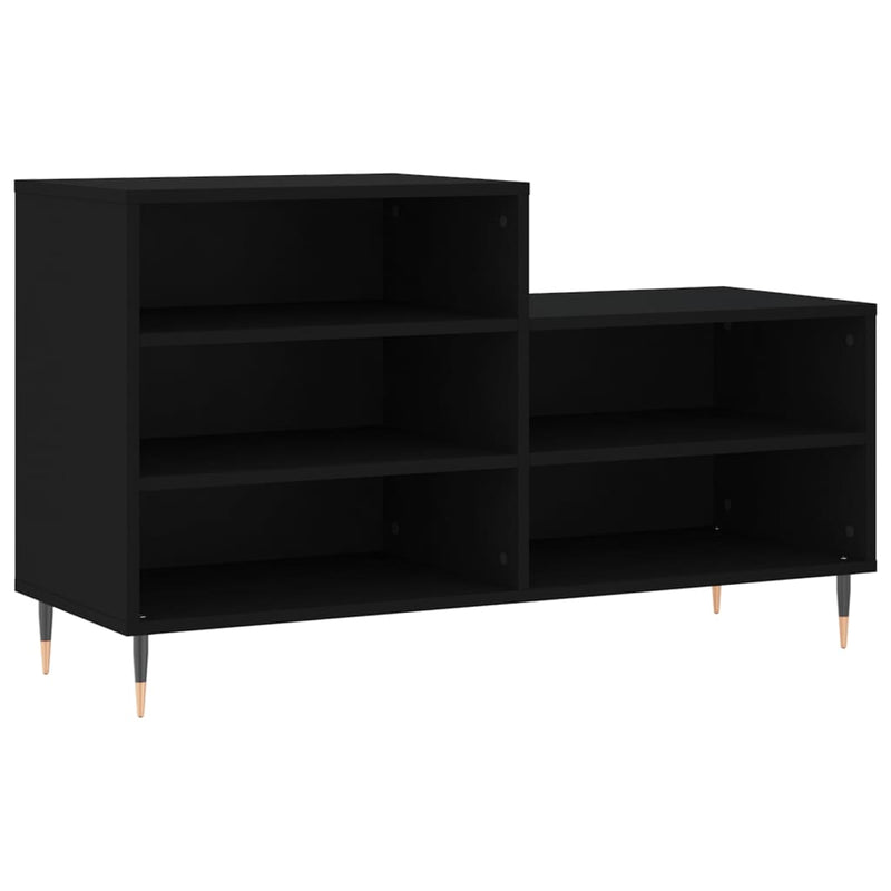 Load image into Gallery viewer, Vidaxl schoenenkast 102x36x60 cm bewerkt hout zwart
