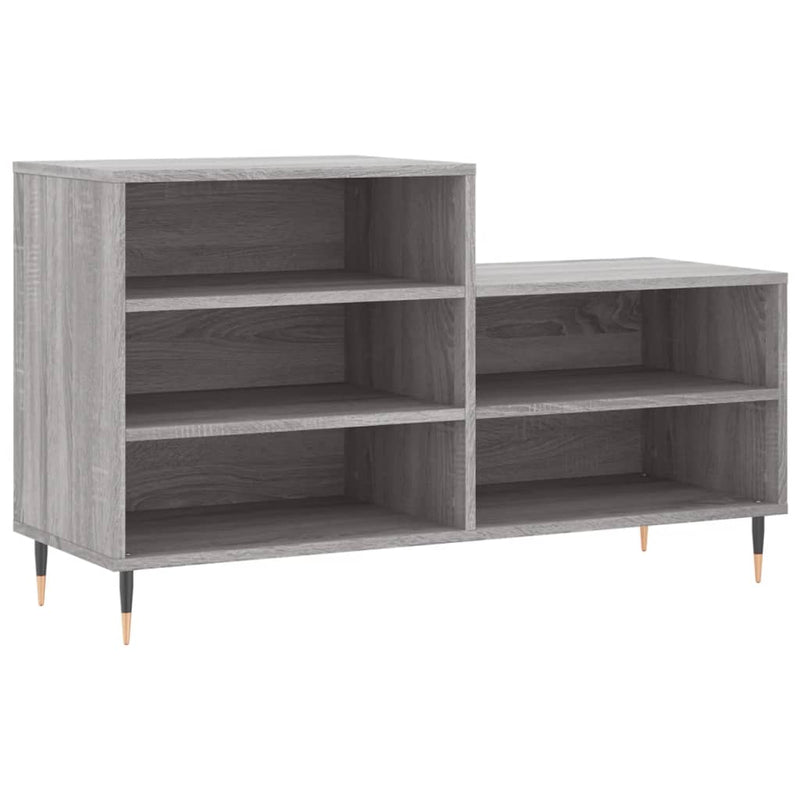 Load image into Gallery viewer, Vidaxl schoenenkast 102x36x60 cm bewerkt hout sonoma grijs
