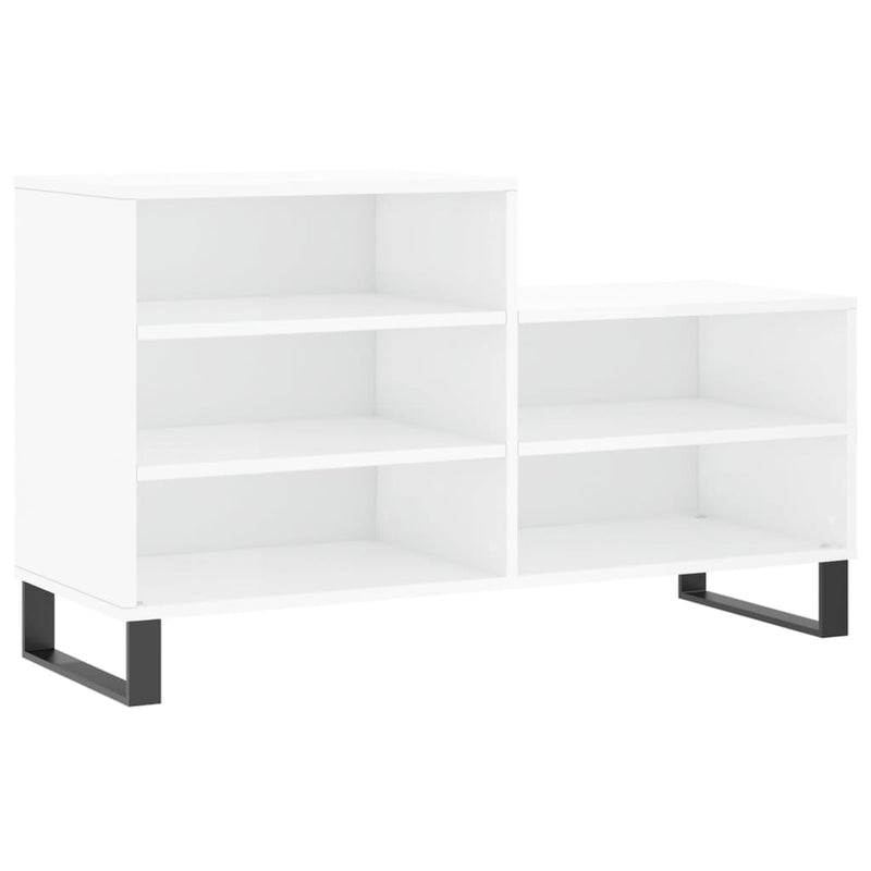 Load image into Gallery viewer, Vidaxl schoenenkast 102x36x60 cm bewerkt hout hoogglans wit
