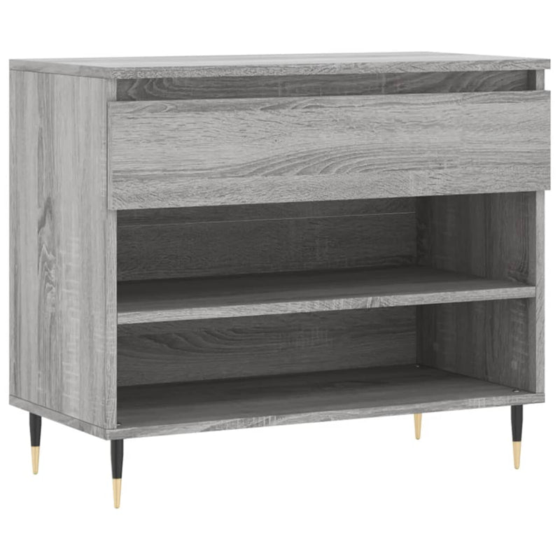 Load image into Gallery viewer, VidaXL Schoenenkast 70x36x60 cm bewerkt hout sonoma grijs
