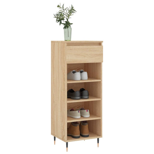 VidaXL Schoenenkast 40x36x105 cm bewerkt hout sonoma eikenkleurig
