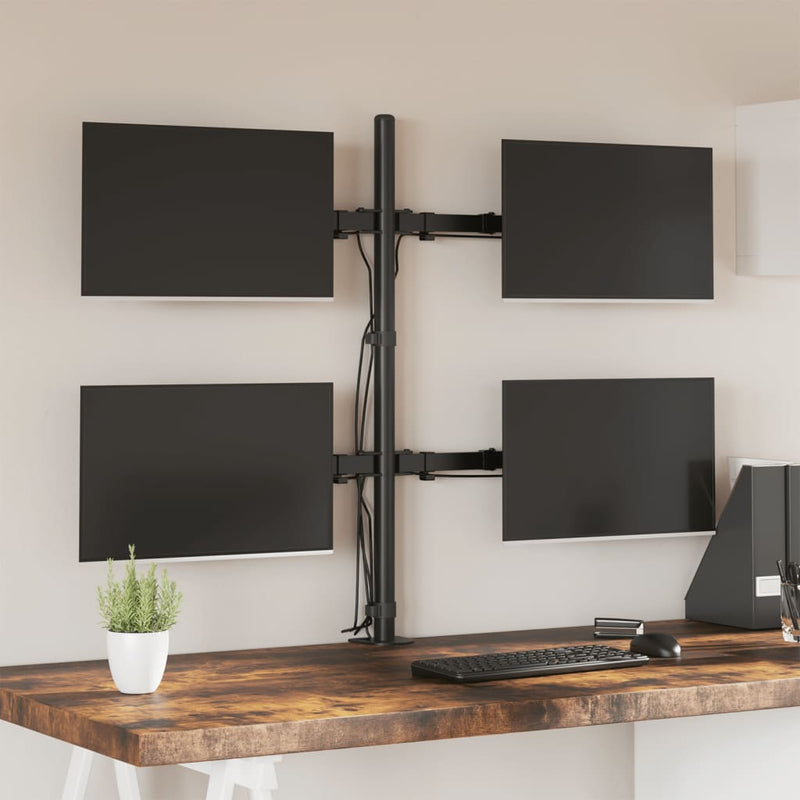 Load image into Gallery viewer, Vidaxl monitorbeugel vesa 75 100 mm zwart staal

