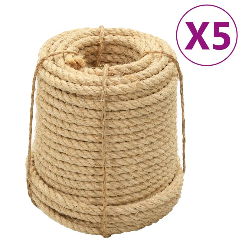 Load image into Gallery viewer, VidaXL Touw 5 st14 mm 100 m sisal
