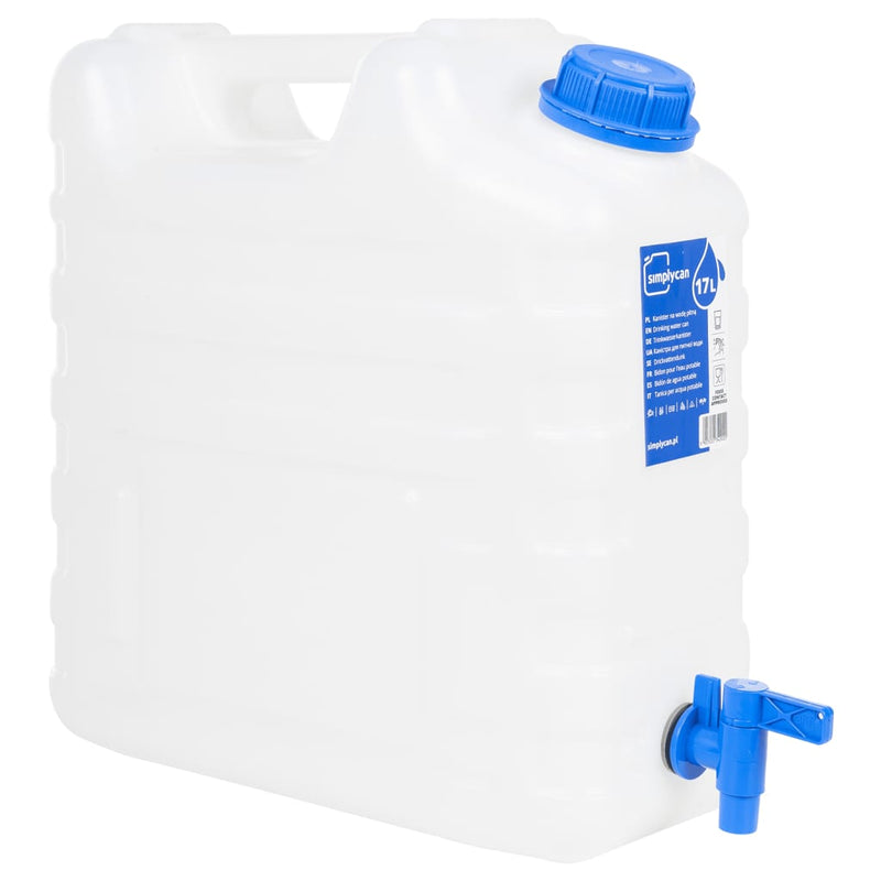 Afbeelding laden in galerijviewer, Vidaxl watertank met kraan 15 l kunststof transparant
