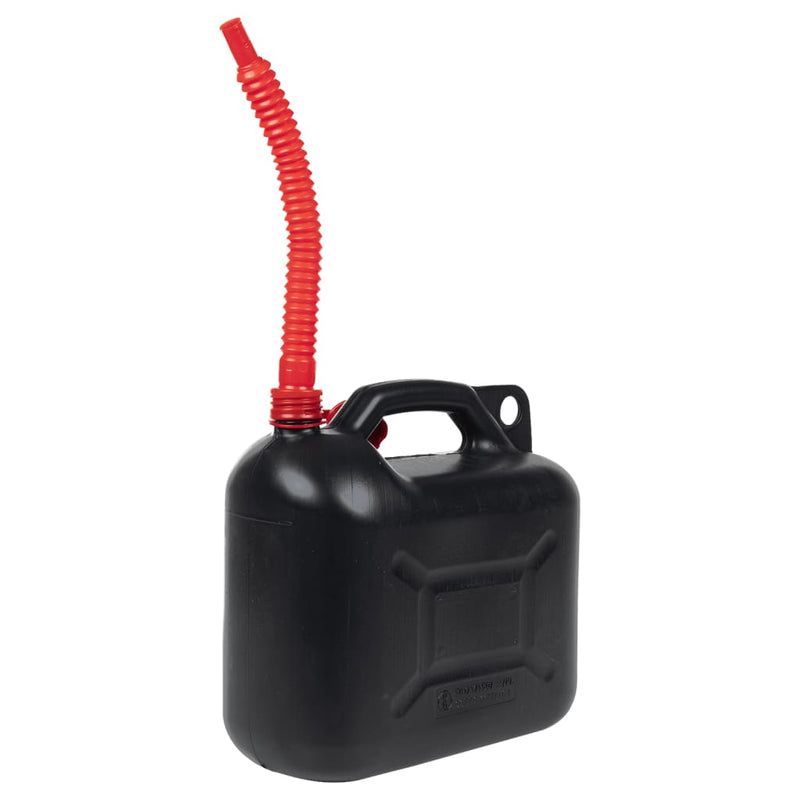 Load image into Gallery viewer, Vidaxl brandstoftanks 3 st met flexibele tuit zwart 10 l kunststof
