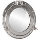 Vidaxl wandspiegel patrijspoort ø38 cm aluminium en glas