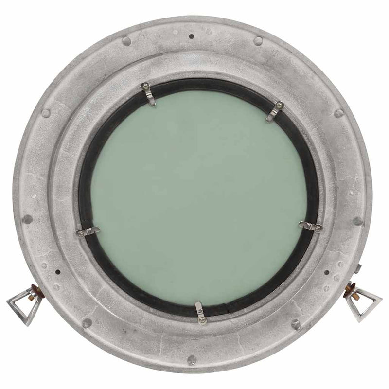 Afbeelding laden in galerijviewer, Vidaxl wandspiegel patrijspoort ø38 cm aluminium en glas
