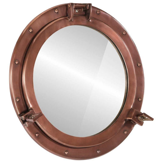Vidaxl wandspiegel patrijspoort ø50 cm aluminium en glas