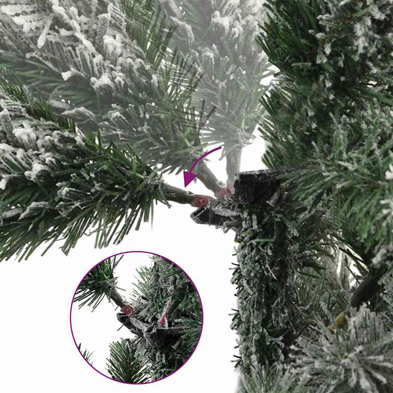 Load image into Gallery viewer, Vidaxl kunstkerstboom met scharnieren en sneeuw 150 cm
