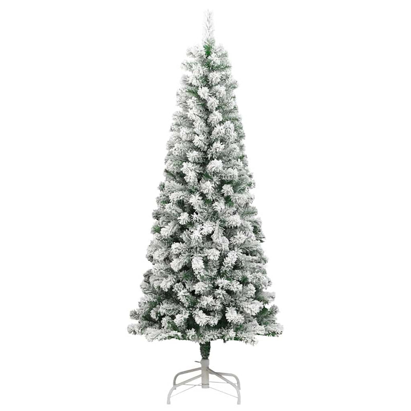 Load image into Gallery viewer, Vidaxl kunstkerstboom met scharnieren en sneeuw 180 cm
