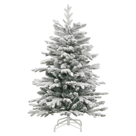 Vidaxl kunstkerstboom met scharnieren en sneeuw 150 cm