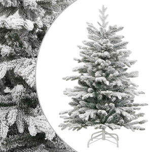 Vidaxl kunstkerstboom met scharnieren en sneeuw 180 cm
