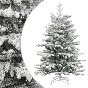 Vidaxl kunstkerstboom met scharnieren en sneeuw 180 cm