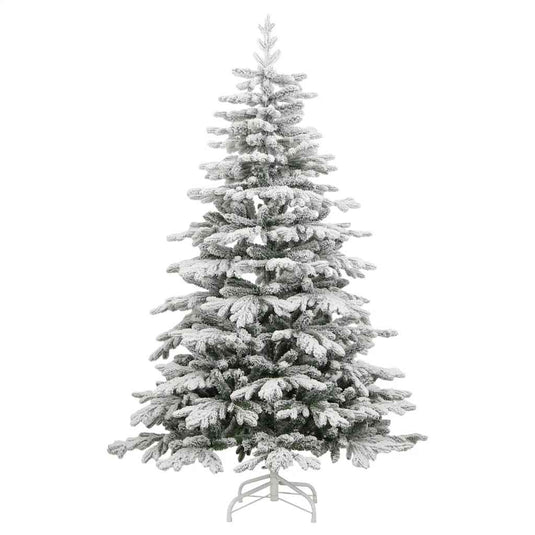 Vidaxl kunstkerstboom met scharnieren en sneeuw 180 cm