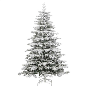 Vidaxl kunstkerstboom met scharnieren en sneeuw 180 cm