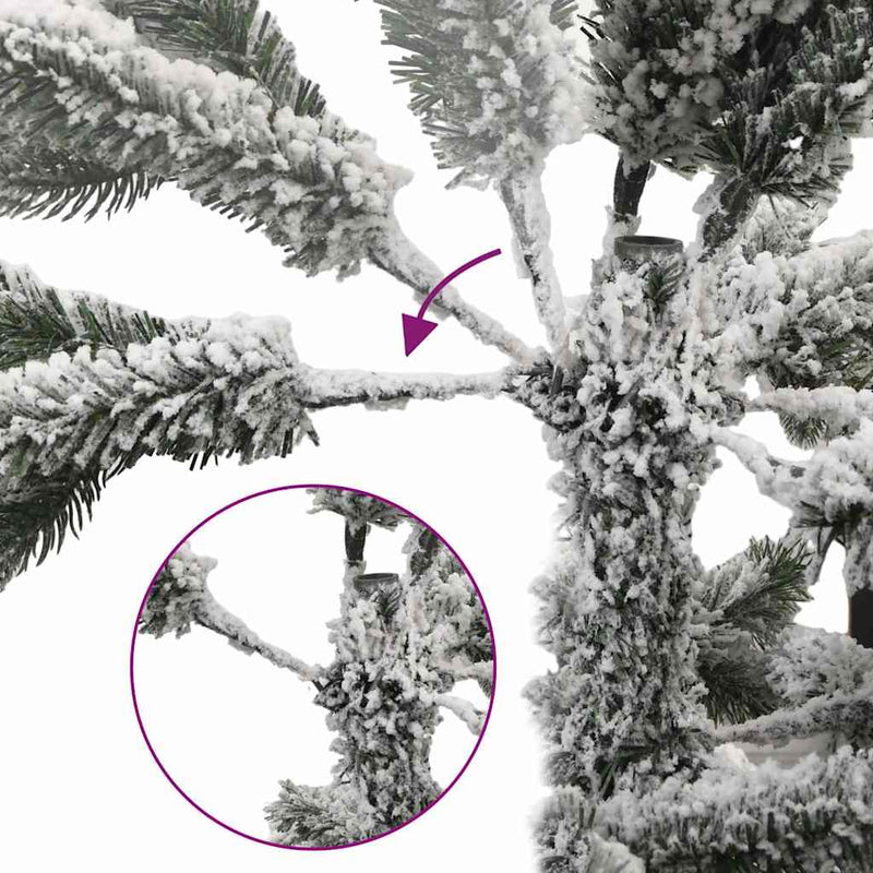 ギャラリービューアに画像をロードする, Vidaxl kunstkerstboom met scharnieren en sneeuw 180 cm
