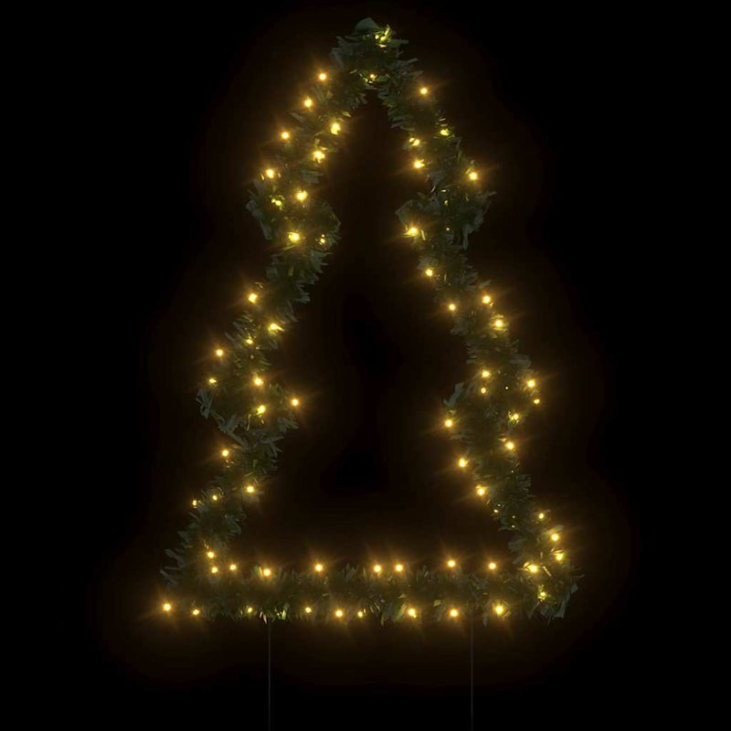 Load image into Gallery viewer, Vidaxl kerstverlichting kerstboom met grondpinnen 80 led's 60 cm
