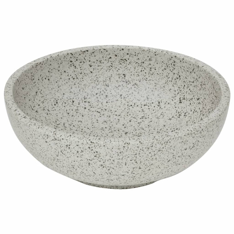 Load image into Gallery viewer, Vidaxl opzetwasbak rond φ41x14 cm keramiek grijs
