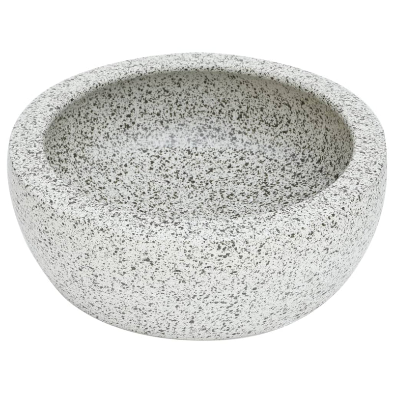 Load image into Gallery viewer, Vidaxl opzetwasbak rond φ41x14 cm keramiek grijs
