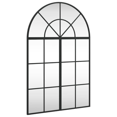Vidaxl wandspiegel boog 60x90 cm ijzer zwart