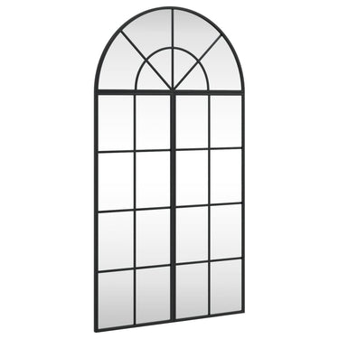 Vidaxl wandspiegel boog 60x110 cm ijzer zwart