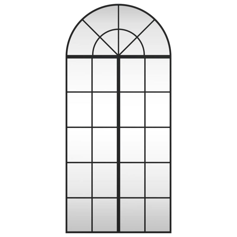 Load image into Gallery viewer, Vidaxl wandspiegel boog 60x130 cm ijzer zwart
