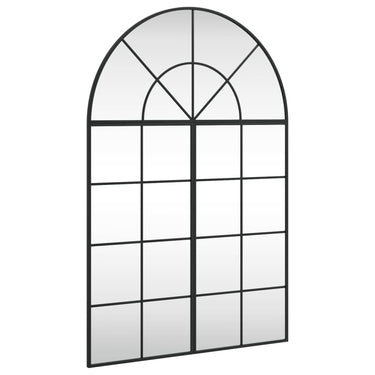 Vidaxl wandspiegel boog 80x120 cm ijzer zwart