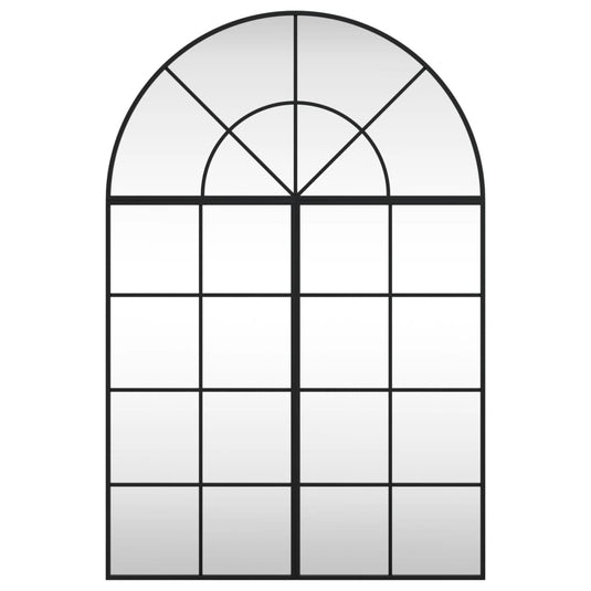 VidaXL Wandspiegel boog 80x120 cm ijzer zwart