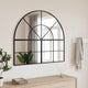Vidaxl wandspiegel boog 100x90 cm ijzer zwart