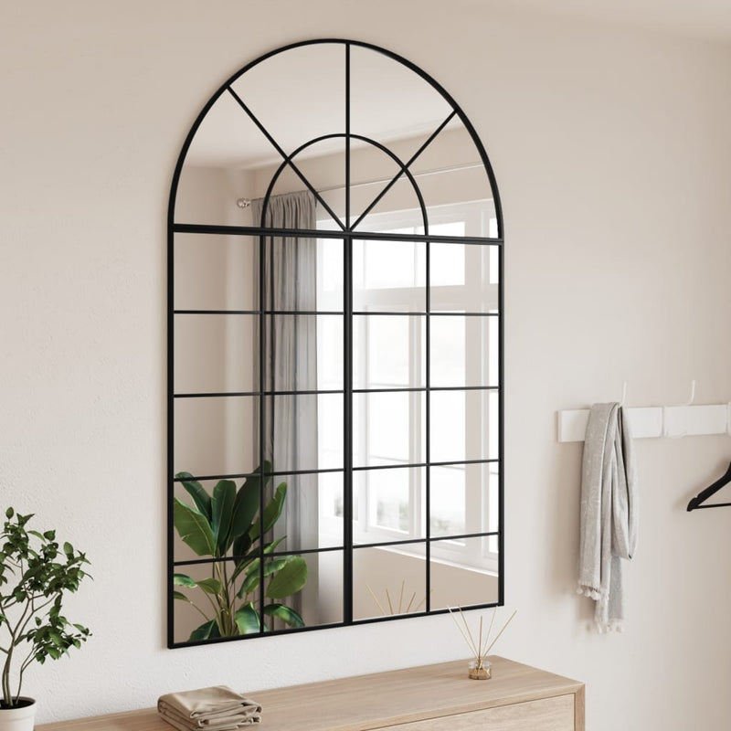 Load image into Gallery viewer, Vidaxl wandspiegel boog 100x150 cm ijzer zwart
