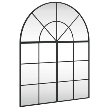 Vidaxl wandspiegel boog 80x100 cm ijzer zwart