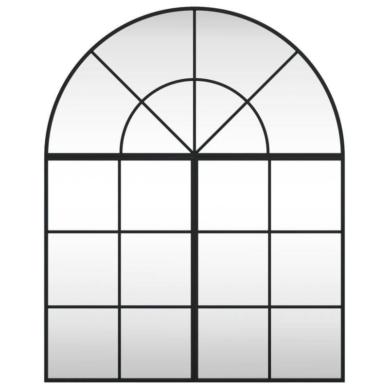 Load image into Gallery viewer, VidaXL Wandspiegel boog 80x100 cm ijzer zwart
