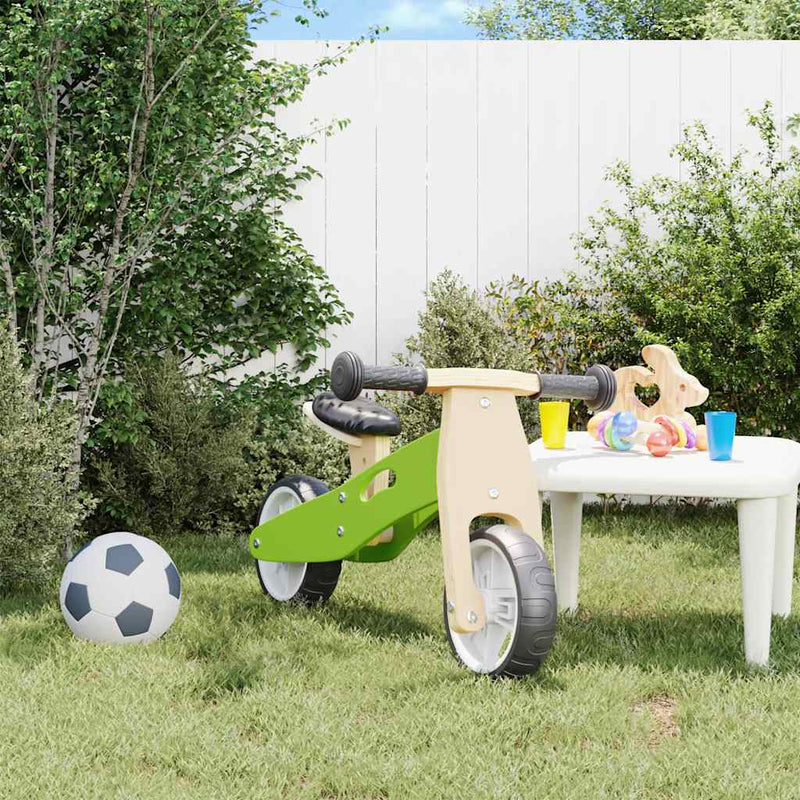 ギャラリービューアに画像をロードする, Vidaxl loopfiets voor kinderen 2-in-1 groen
