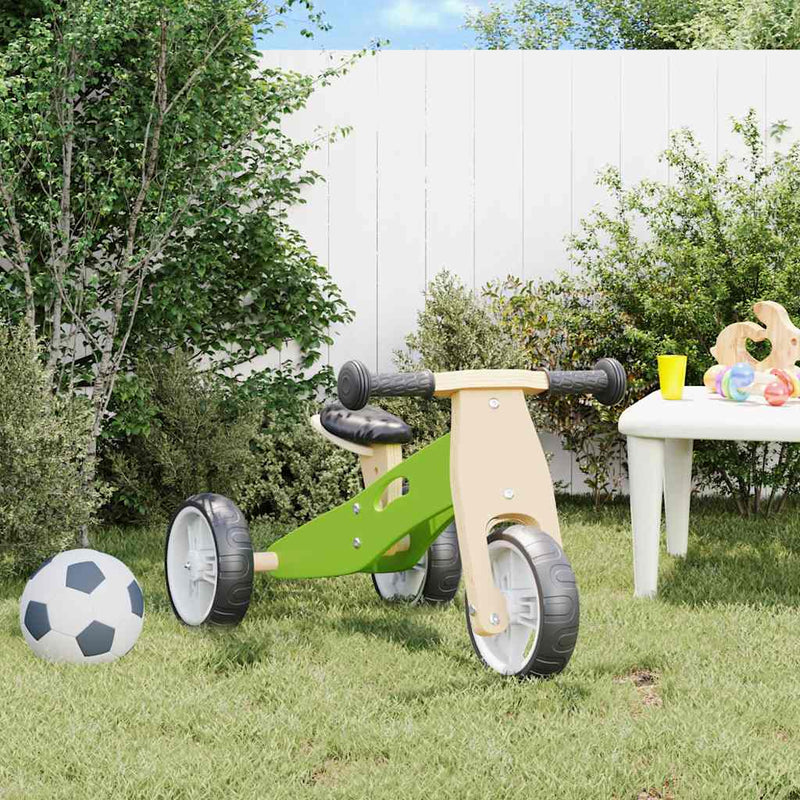 Load image into Gallery viewer, Vidaxl loopfiets voor kinderen 2-in-1 groen
