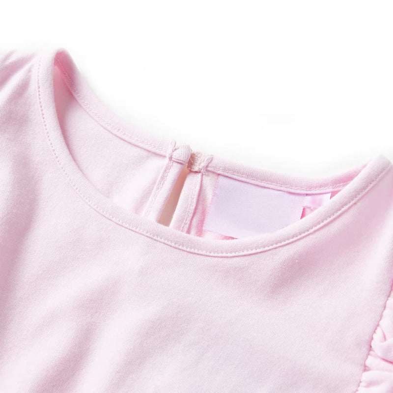 ギャラリービューアに画像をロードする, Vidaxl kinderjurk met ruches 116 lichtroze
