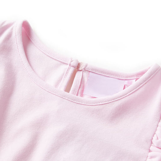 VidaXL Kinderjurk met ruches 140 lichtroze