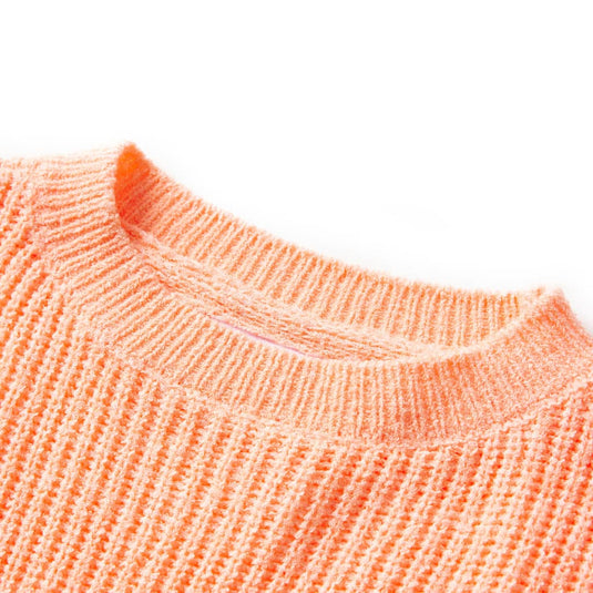 Vidaxl kindertrui gebreid 128 feloranje