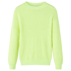 Vidaxl kindertrui gebreid 128 neongeel